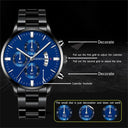 Sophisticated Stainless Steel Watch Set for Stylish Men