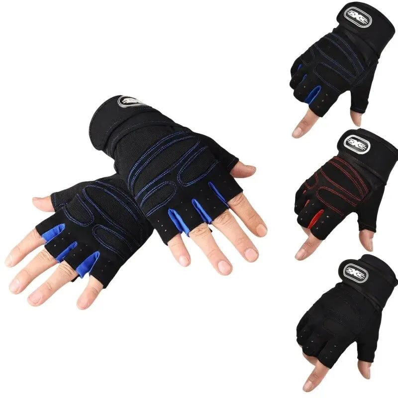 Fitness Half Finger Gloves Men And Women Wrist Guard Sports Dumbbell Riding Non Slip Horizontal Bar Exercise Training