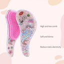 Cartoon Magic Comb Anti-static Massage Unicorn Hair Brushes Tangle Detangle Shower Massage Hairbrush Comb Salon Accessories Pink  ourlum.com   