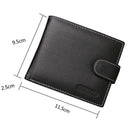 Vintage Cow Leather Zipper Wallet with Free Engraving Gift