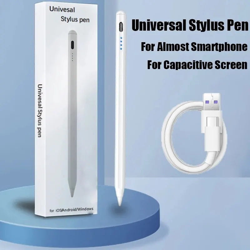 Universal Stylus Pen: High Precision Capacitive Touch for iPad Tablet  ourlum.com White  