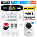 Smart WiFi GSM Alarm System with Remote Access LCD Display