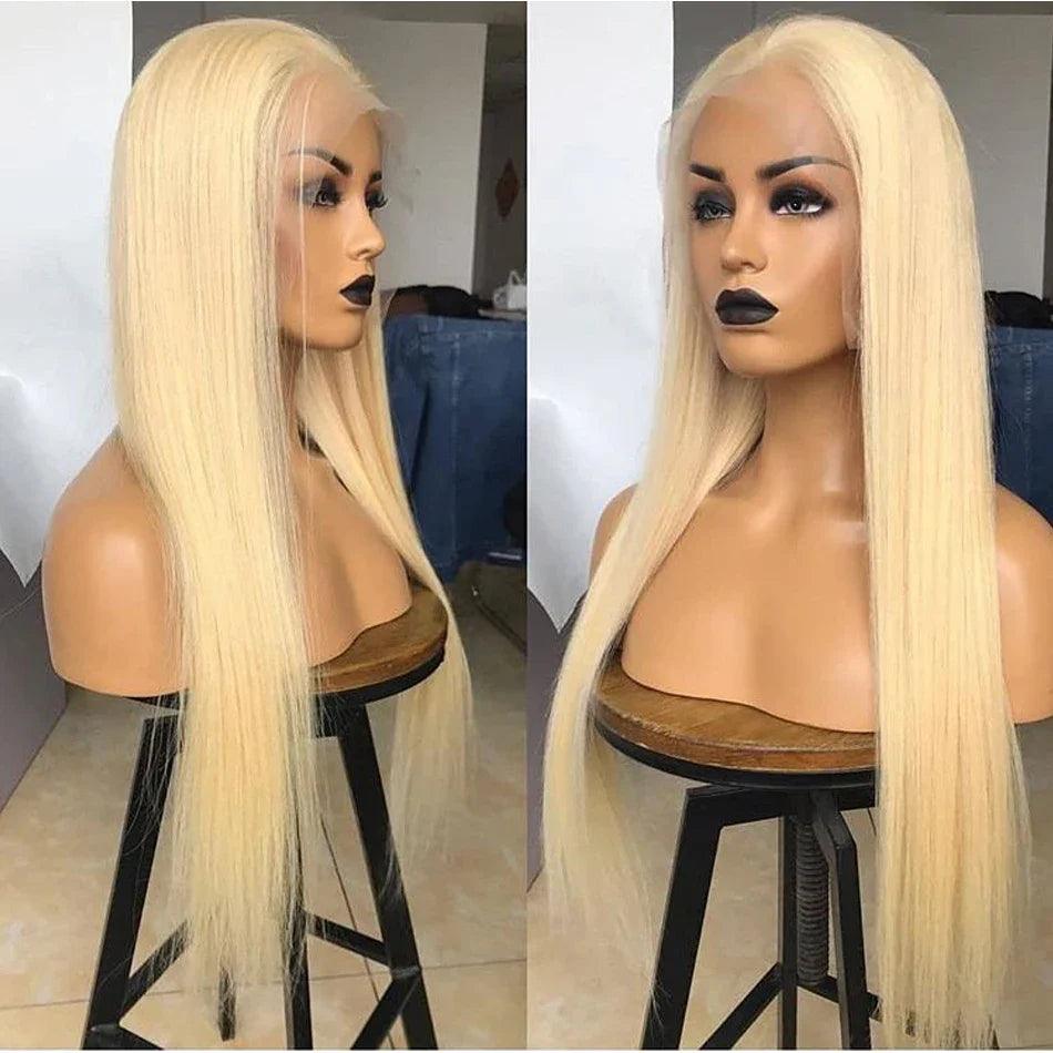 613 Blonde HD Lace Frontal Wig for Women Pre-Plucked Human Hair