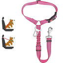 Dog Safety Belt: Professional Safety Leash for Cats and Dogs  ourlum.com Plus insert Rose Red  