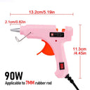 90W Hot Melt Glue Gun with Switch for 7mm Glue Stick Mini Indusrial Adhesive Hot Gun Electric Heat Temperature Gun Repair Tool  ourlum.com   