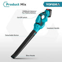 Yofidra High Powerful Electric Air Blower Handheld Cordless Leaf/Snow/Dust Blowing Blower Garden Tool for Makita 18V Battery  ourlum.com   