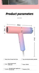 Beautiful Hair Dryer Gradient Color Low Noise Quick Drying