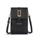 Leather Crossbody Wallet: Stylish Touch Screen Accessory