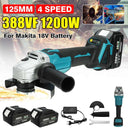 125mm Cordless Brushless Angle Grinder for Makita 18V Battery