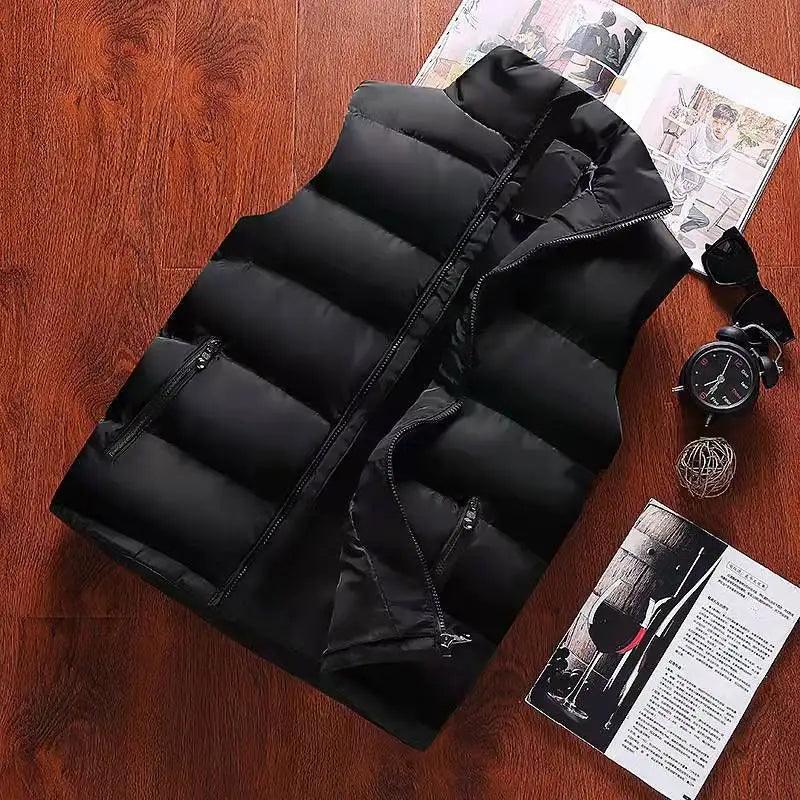 Men's Waterproof Zipper Vest Jacket: Stay Stylish & Warm This Winter  ourlum.com   