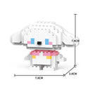 Hello Kitty Building Block Anime Figure Puzzle Ornament Gift  ourlum.com Cinnamoroll 144PCS NO BOX 