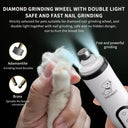 LED Electric Pet Nail Grinder for Dogs and Cats: USB Rechargeable Grooming Trimmer  ourlum.com   