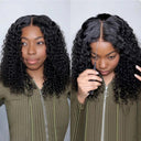 Kinky Curly Bob Lace Front Wig 100% Human Hair Quality