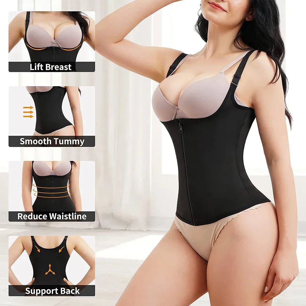 Slimming Sauna Waist Trainer Vest for Weight Loss & Body Shaping Compression Shirt