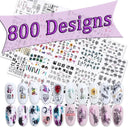 Assorted Nail Sticker Set: Vibrant Designs for Nail Art