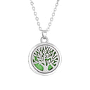 Stainless Steel Tree of Life Aromatherapy Necklace Gift for Women