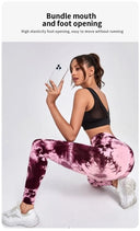 Tie Dye High Waist Seamless Leggings for Women 2023