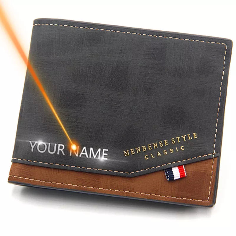 Classic Leather Mini Wallet: Stylish Compact Coin Card Holder  ourlum.com   