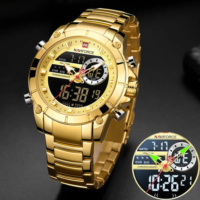 NAVIFORCE Stylish Quartz Men's Sports Watch: Luxury Military Timepiece  ourlum.com   