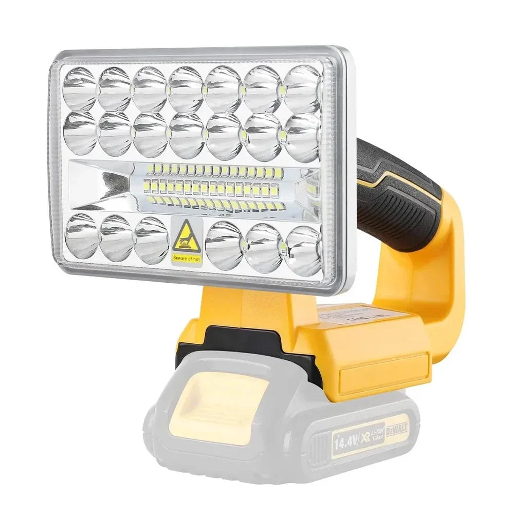 Ultra-Bright 9W LED Work Light Torch - Portable Emergency Lamp for 18V Batteries