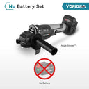 Yofidra 125mm Brushless Angle Grinder 3 Gears Cordless Efficient Wood Cutting Polishing Power Tool  For Makita 18V Battery  ourlum.com NO Battery france 