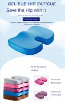 Memory Foam Gel Seat Cushion for Office and Pregnancy Relief