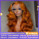 Ginger Orange Body Wave Lace Frontal Human Hair Wig 13x4