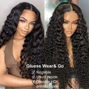 Luxury Brazilian Deep Wave Curly Lace Front Wig Glueless