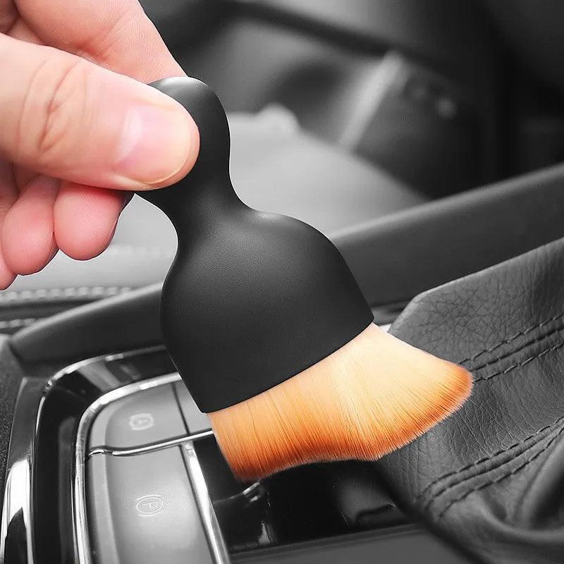 Car Interior Cleaning Brush: Hygienic Compact Design for Multi-Directional Scratch-Free Deep Cleaning  ourlum.com   