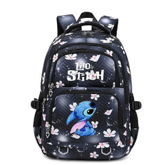 Disney Lilo & Stitch Waterproof Backpack for Girls - Stylish Travel School Bag & Bookbag