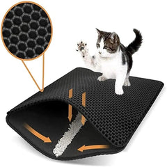 Purrrfect Cat Litter Mat: Waterproof, Non-Slip, Easy to Clean, Urine-Proof