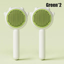 Pet Grooming Brush: Skin-friendly Massage Needles, Upgraded Cat Care  ourlum.com 2pcs Green  