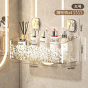 Bathroom Shelf Organizer Toilet Adhesive Shampoo Gel Storage