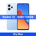 Xiaomi Redmi 12 Global Version 128GB / 256GB ROM MediaTek Helio G88 6.79" FHD+ DotDisplay 50MP Triple Camera 5000mAh Battery  ourlum.com 8GB 128GB Blue CHINA Official Standard