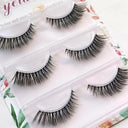 NEW 3Pairs Mink Lashes 3D Mink Eyelashes Invisible Band Natural Black Mink False Eyelash Full Strip cilios posticos Reusable  ourlum.com 3pairsC20  