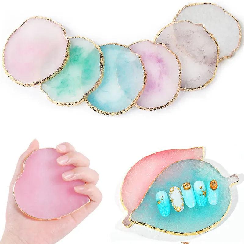 Agate Stone Nail Art Palette: Create Stunning Nail Masterpieces