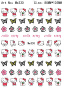 Adorable Cartoon Hello Kitty Nail Sticker Set for Nail Art