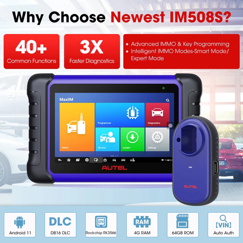 Autel MaxiIM IM508S IM508 S IMMO Key Programmer Pro Key Fob Programming Tools Auto Diagnostic Tool All Systems Diagnostic