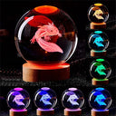 3D Axolotl Crystal Ball Night Light: Unique Gift, Home Decor & Artistic Ambiance  ourlum.com   