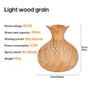 300ml Wood Grain USB Aromatherapy Diffuser with RGB Lighting