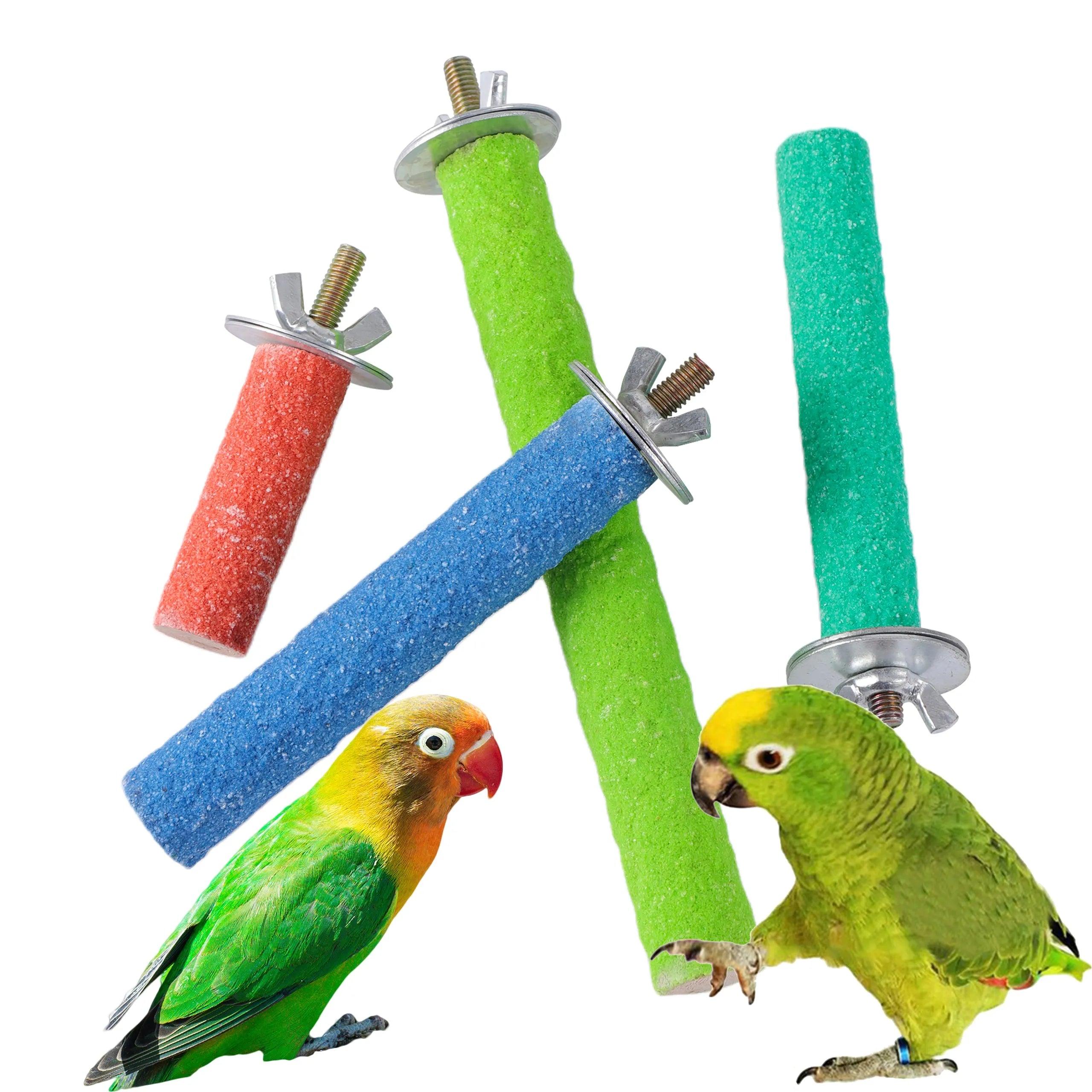 Parrot Perching Station: Interactive Bird Cage Toy for Entertainment  ourlum.com   