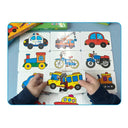 32Pcs Montessori Toddler Card Matching Game: Colorful Cognitive Puzzle Toys  ourlum.com Vehicle CHINA 