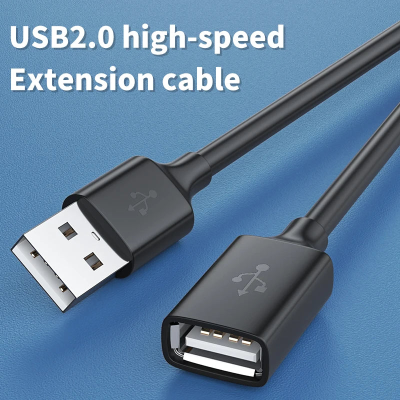 USB Extension Cable USB 2.0 Extension Cables For Smart Laptop PC TV Xbox USB 2.0 Extender Cord Mini Fast Speed Fast Data Cable