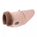 Winter Waterproof Pet Jacket with Fur Collar: Cozy, Stylish, Small Dog Clothing  ourlum.com Pink S 