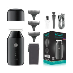 VGR Mini Hair Clipper Professional Zero Cutting Machine Electric Cordless Beard Trimmer Rechargeable Hair Trimmer for Men V-932