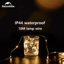 Naturehike 10m Camping String Light Ip44 Waterproof 8 Modes