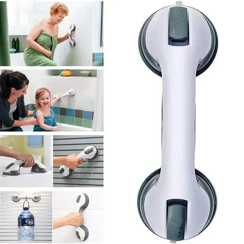 New Toilet Safe Grab Anti Slip Elderly Safety Helping Handle Shower Handle Support Bathroom Bar Vacuum Sucker Handrail 2024