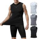 Men's Ice Silk Compression Shaping Vest Slimming Tank Top