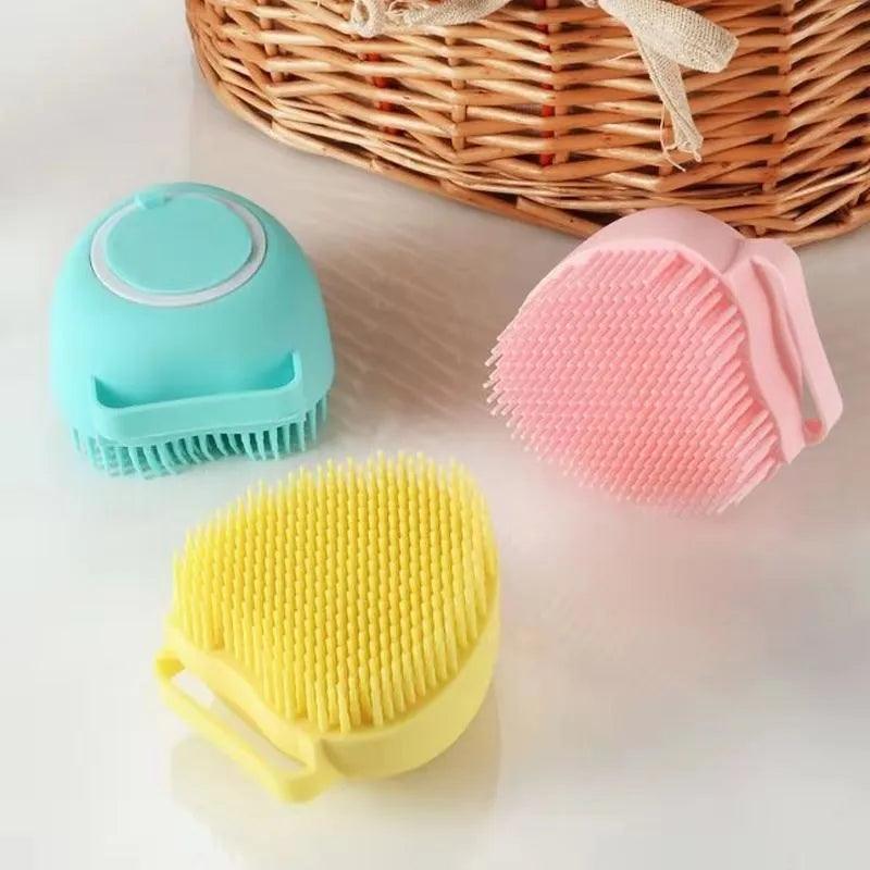 Bath Massage Gloves for Dogs & Cats: Soft Silicone Pet Grooming Tool  ourlum.com   