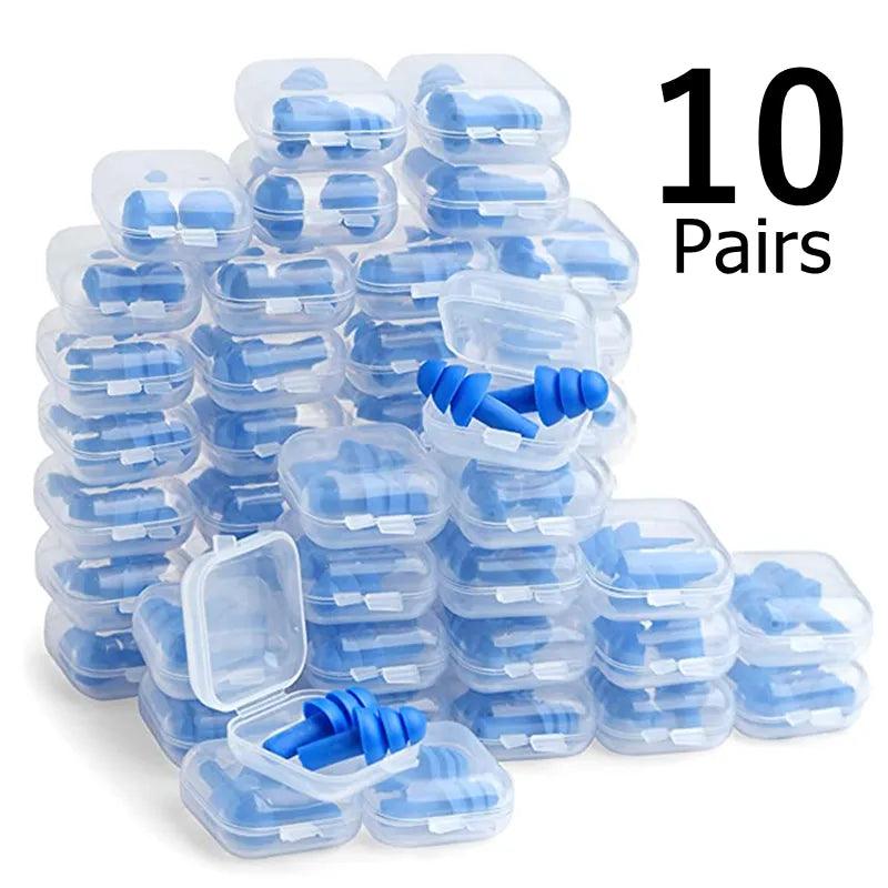 Silicone Swimming Ear Plugs: Waterproof Noise Reduction & Hearing Protection  ourlum.com   